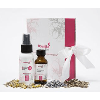 Bountiful Bird Blissful Sleep Pack with essential oil and herbal infused melatonin spray